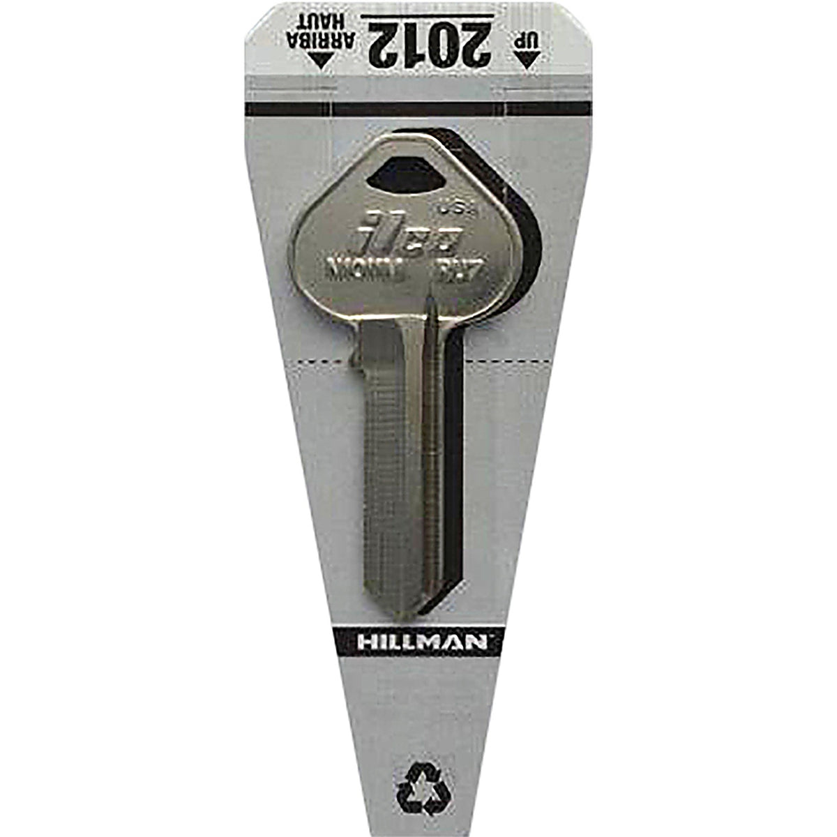 Hillman 532012 KeyKrafter House/Office Universal Key Blank 2012 RU7 Single sided