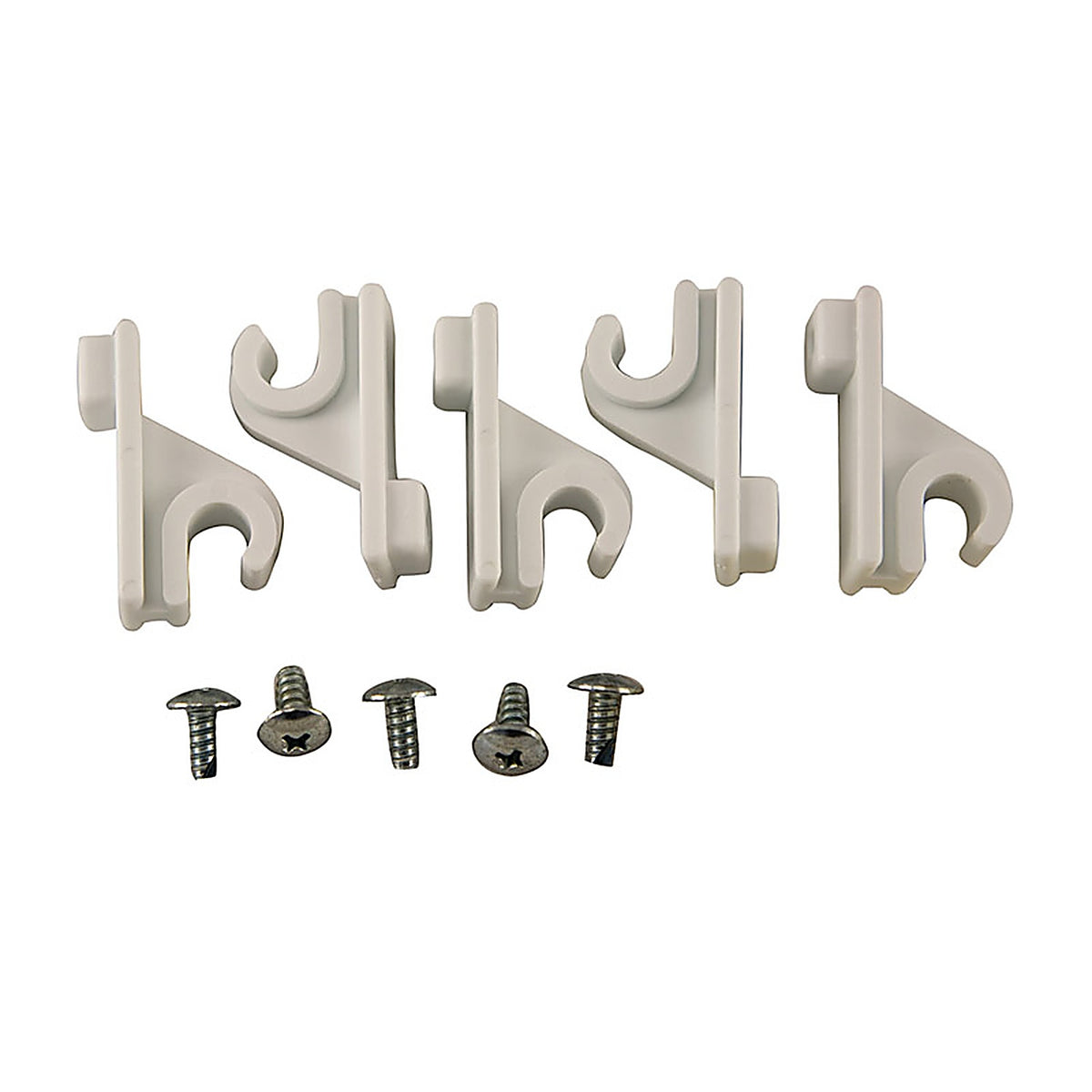 Organized Living - 1464-6665-11 - Plastic/Steel Adjustable Pole Clips and Caps