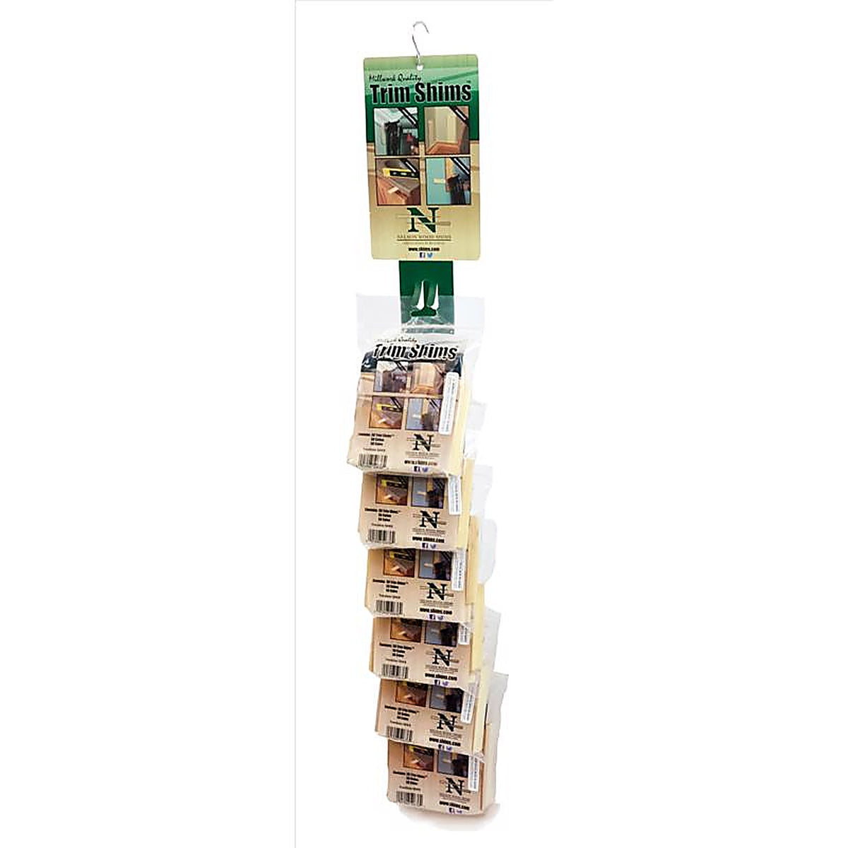 Nelson Wood Shims - TRMSHM50/6/6/40 - 1 In. W X 3.5 In. L Wood Shim 50 Pack