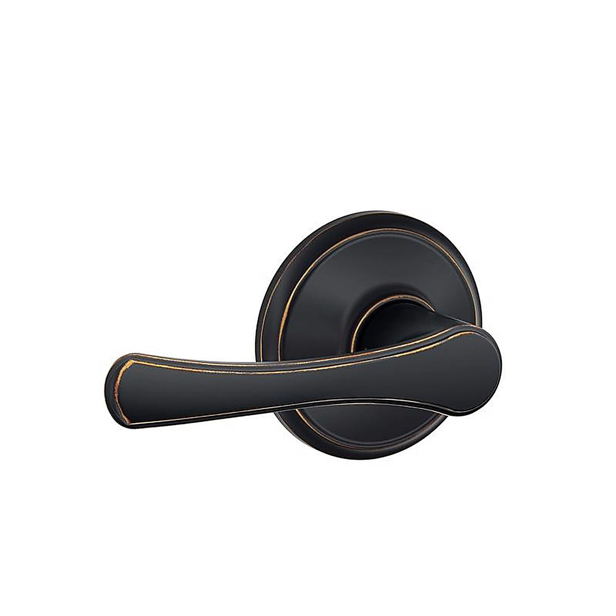 Schlage F10VVLA716 Avila Aged Bronze Passage Lever Right or Left Handed
