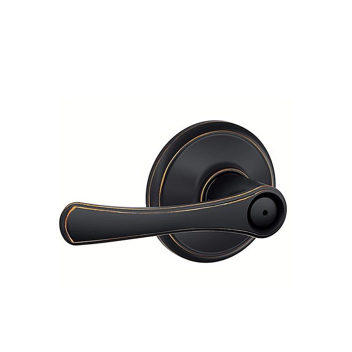 Schlage F40VVLA716 Avila Aged Bronze Privacy Lever Right or Left Handed