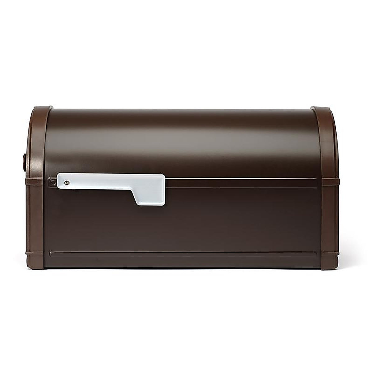 Architectural Mailboxes 5591RZ-10 Bellevue Modern Galvanized Steel Post Mount Rubbed Bronze Mailbox