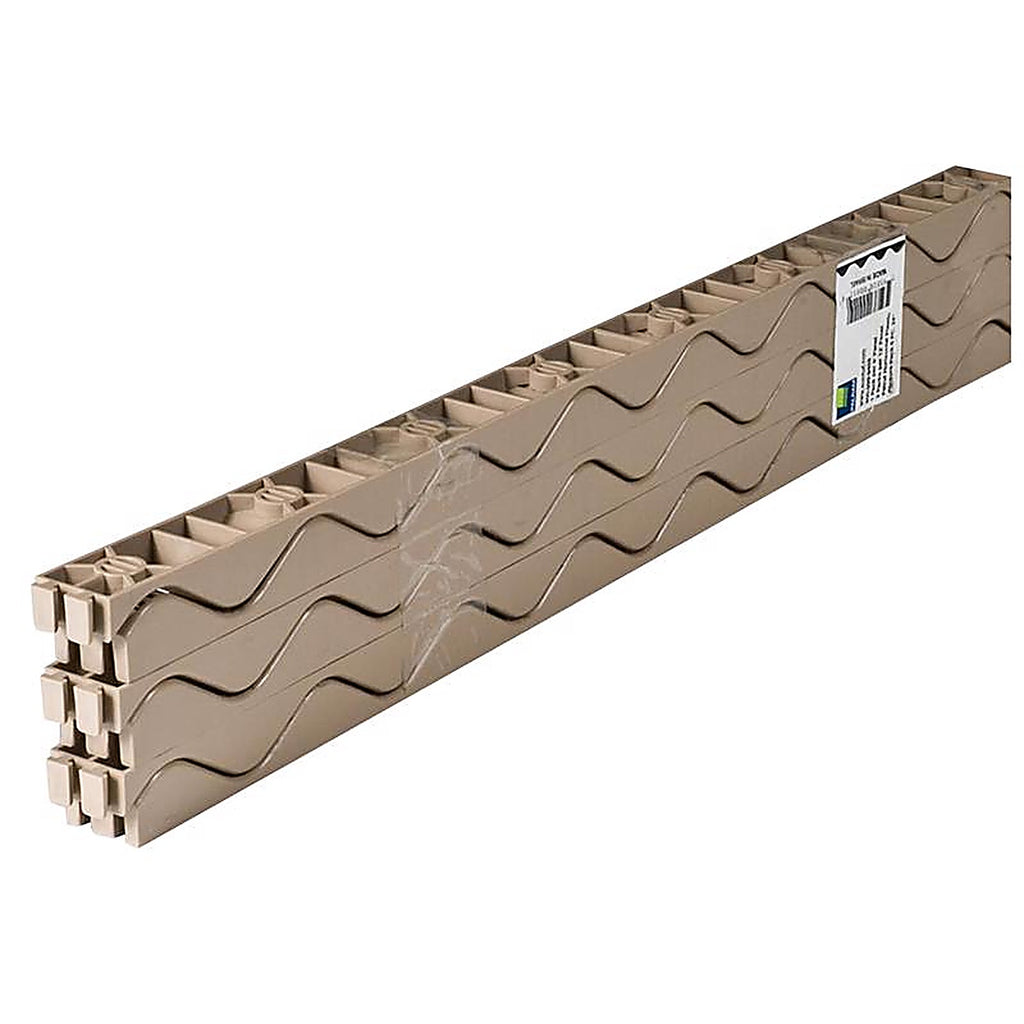 Palruf - 92771 - 1-1/4 In. W X 24 In. L Plastic Horizontal Closure Strips Beige