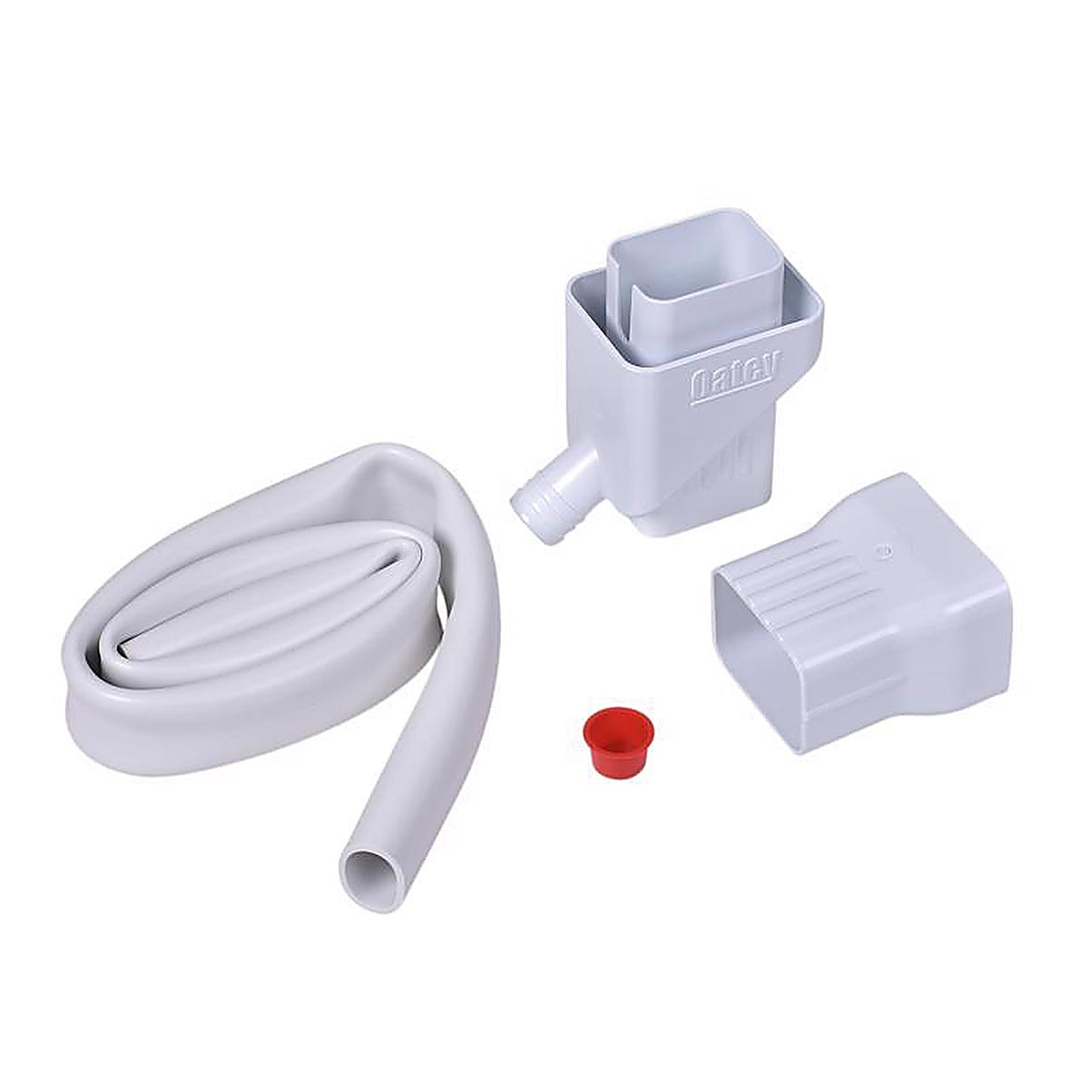 Oatey - 14209 - Mystic 8 In. H X 4 In. W X 6 In. L White Plastic Rain Collection System