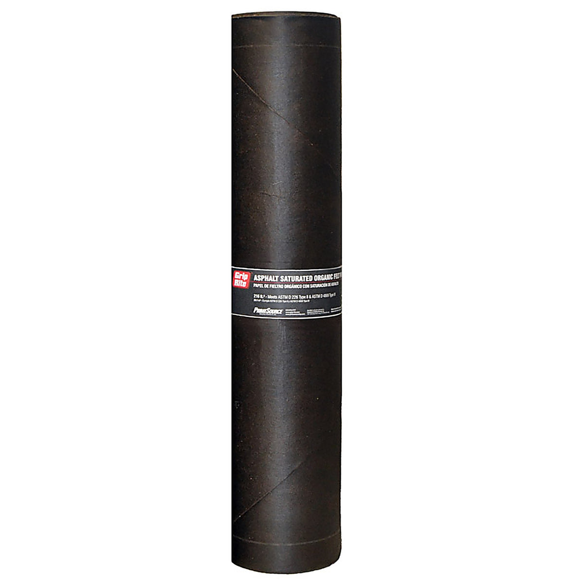 Grip-Rite FLT30D4869 3 ft. W x 72 ft. L Asphalt Smooth Saturated Organic Felt Paper 30 lb. Black