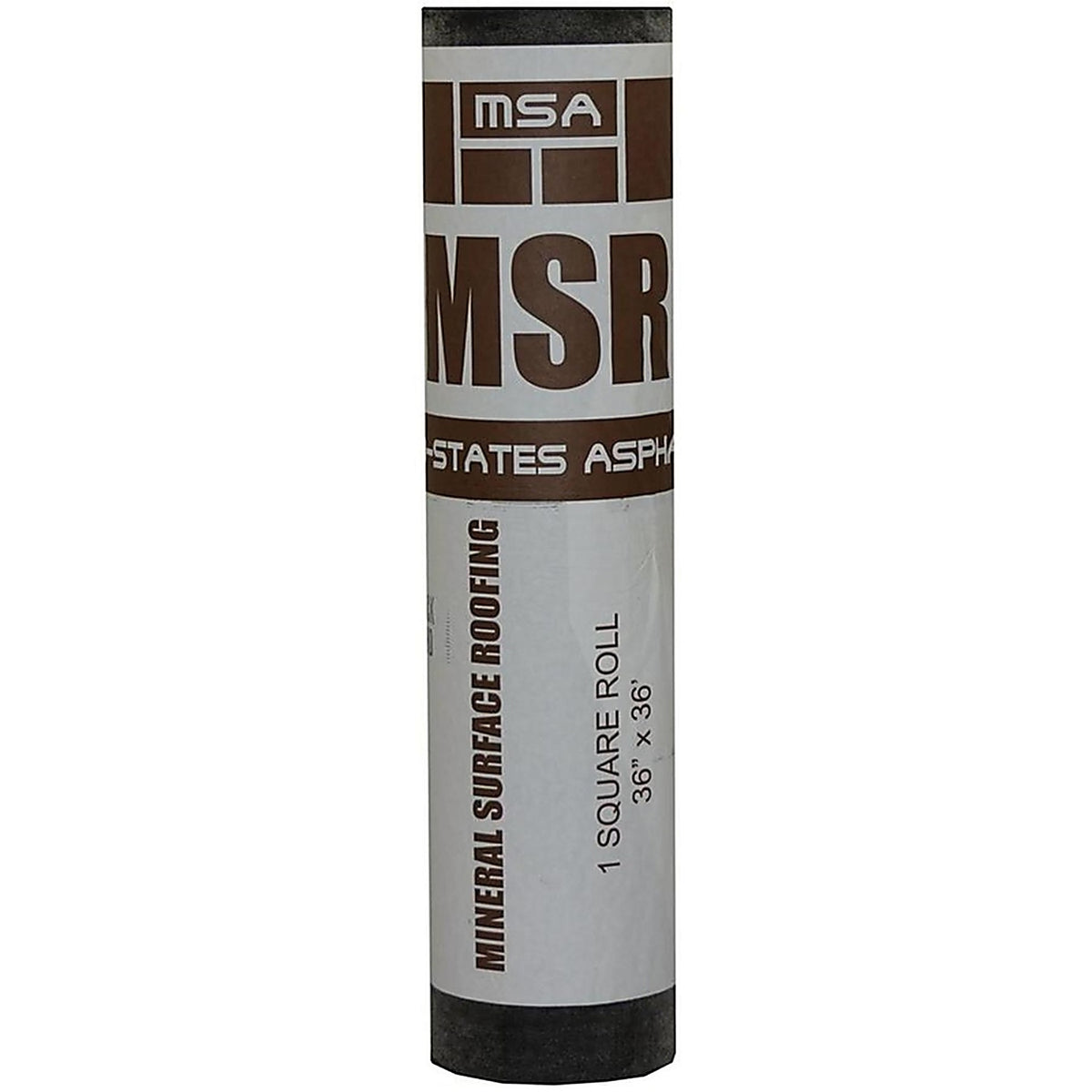 Mid-States Asphalt - MSAMSRWH - 3 Ft. W X 36 Ft. L Asphalt Mineral Surface Rolled Roofing White