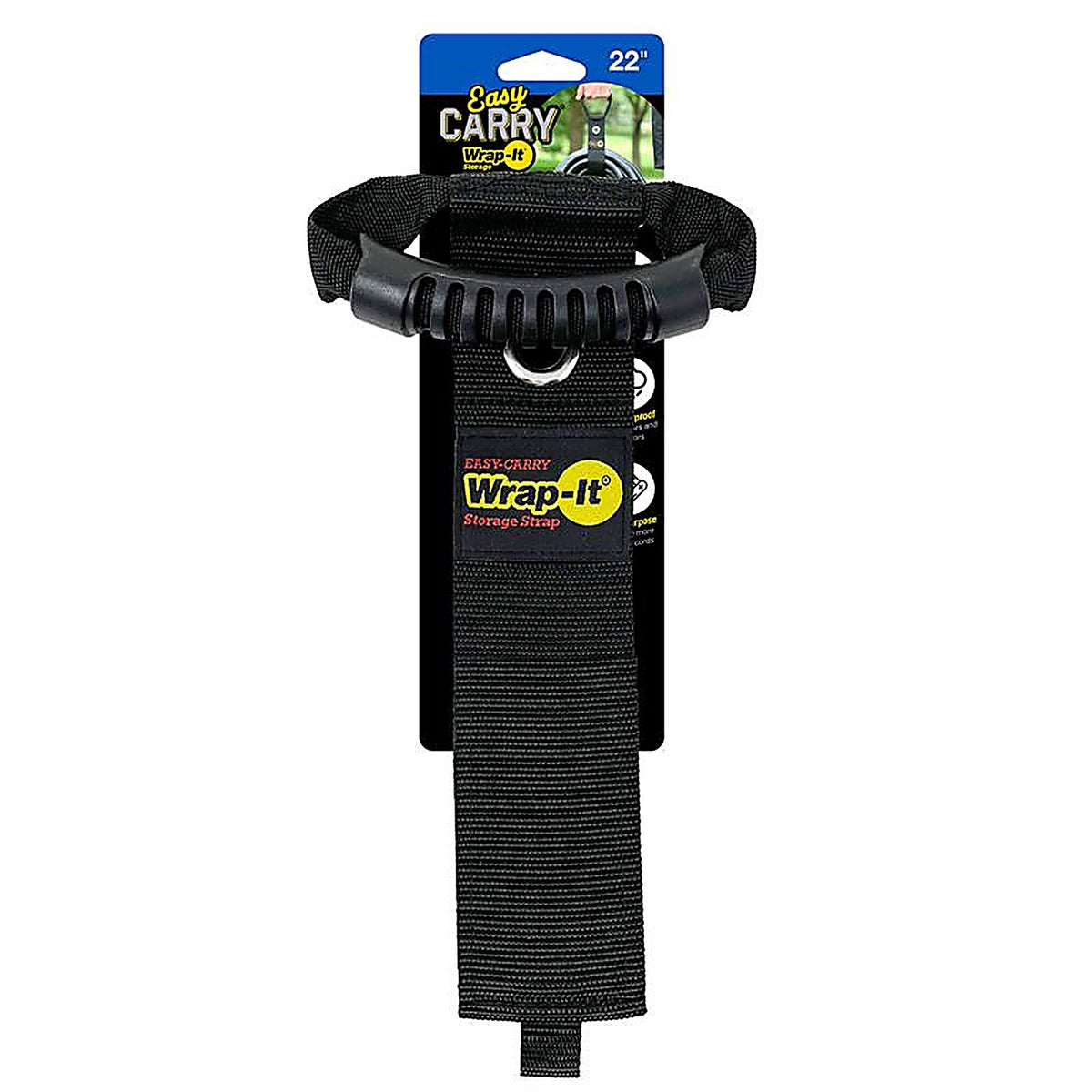 Wrap-It 100-H-22BX Easy-Carry 22 in. L Black Storage Straps 50 lb. 1/Pack
