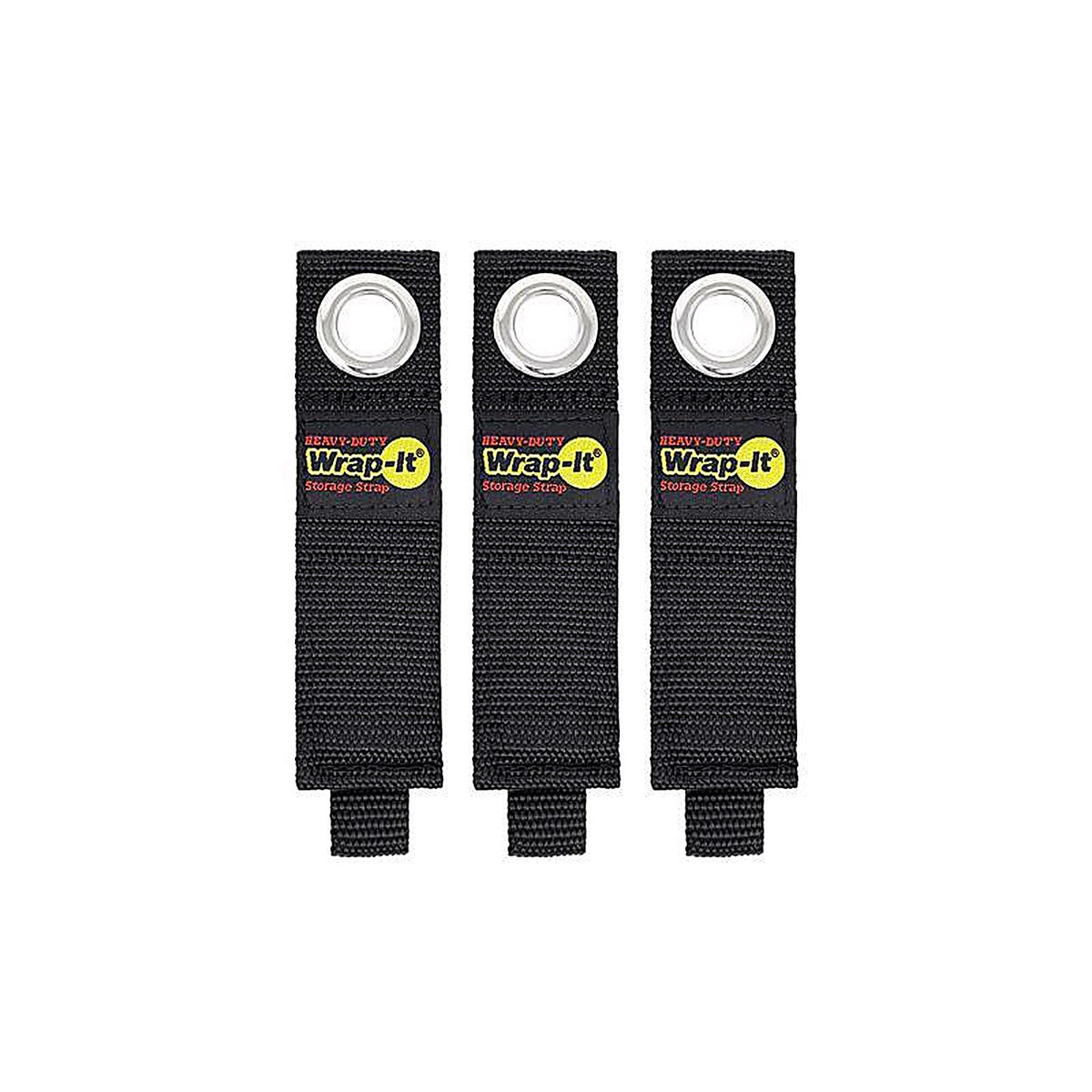 Wrap-It 103-20BX Heavy-Duty 1.5 in. W x 10 in. L Black Storage Straps 50 lb. 3/Pack