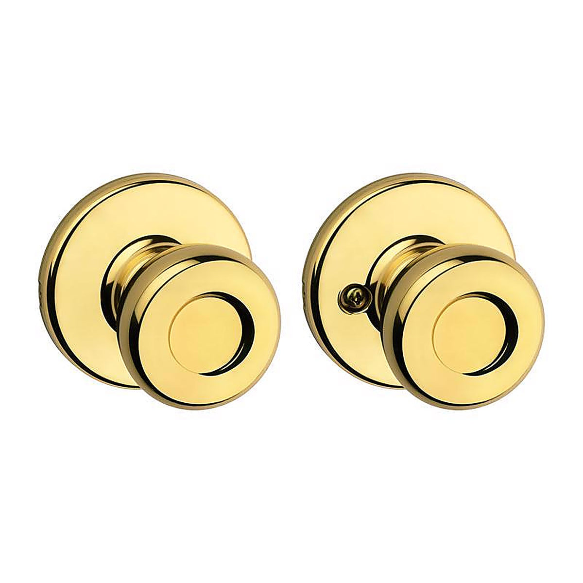 Kwikset 92001-564 Tylo Polished Brass Passage Lockset ANSI/BHMA Grade 3 1-3/4 in.