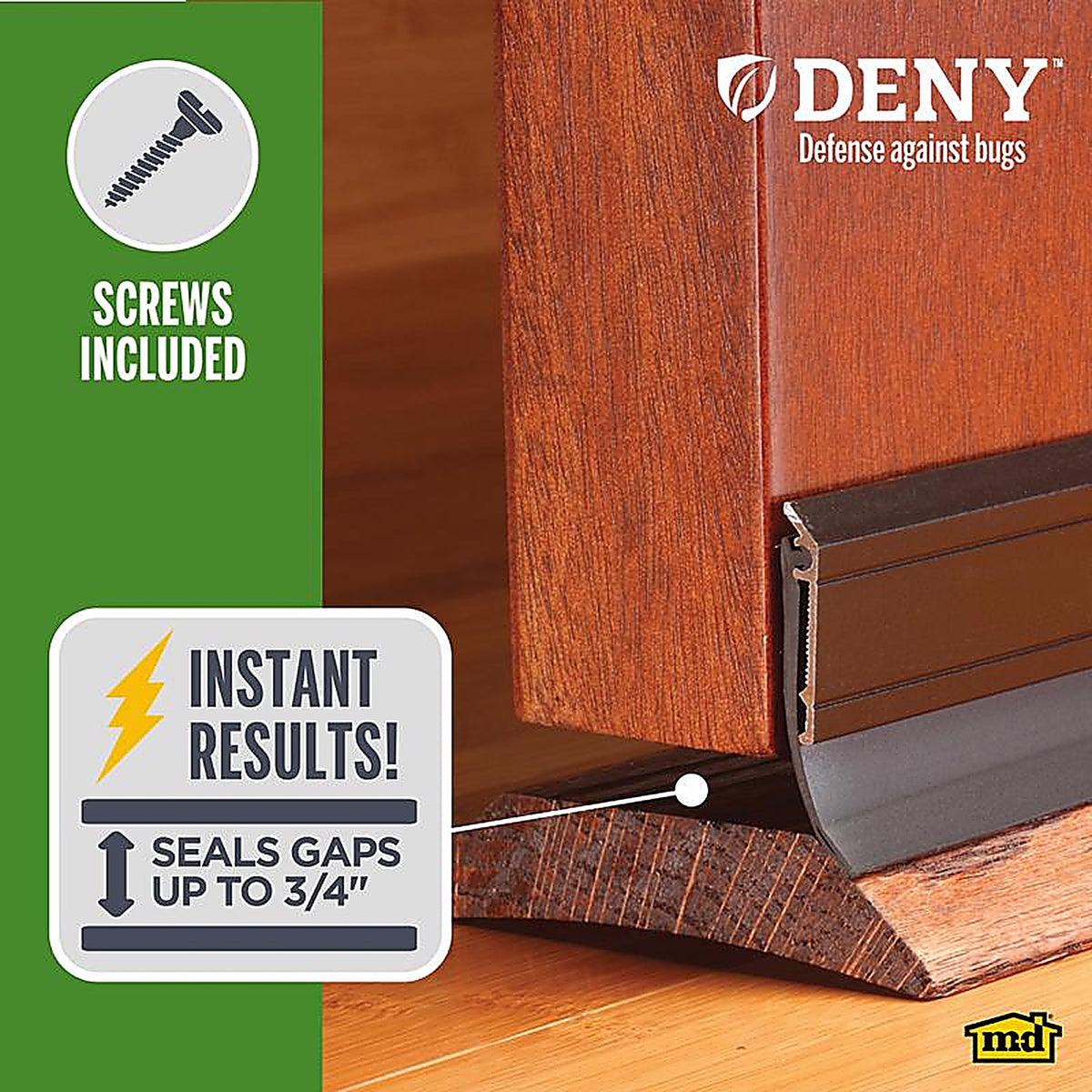 M-D - 40716 - Building Products Deny Bronze Aluminum/Vinyl Sweep for Doors 36 In. L X 0.25 In.