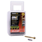 Hillman 116906 Power Pro One 1/4 in. x 2-3/4 in. L Star Hex Washer Head Multi-Material Screw 1 lb. 37/Pack