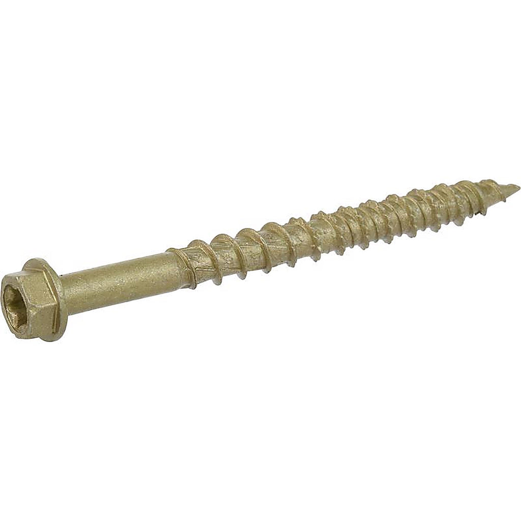 Hillman 116906 Power Pro One 1/4 in. x 2-3/4 in. L Star Hex Washer Head Multi-Material Screw 1 lb. 37/Pack