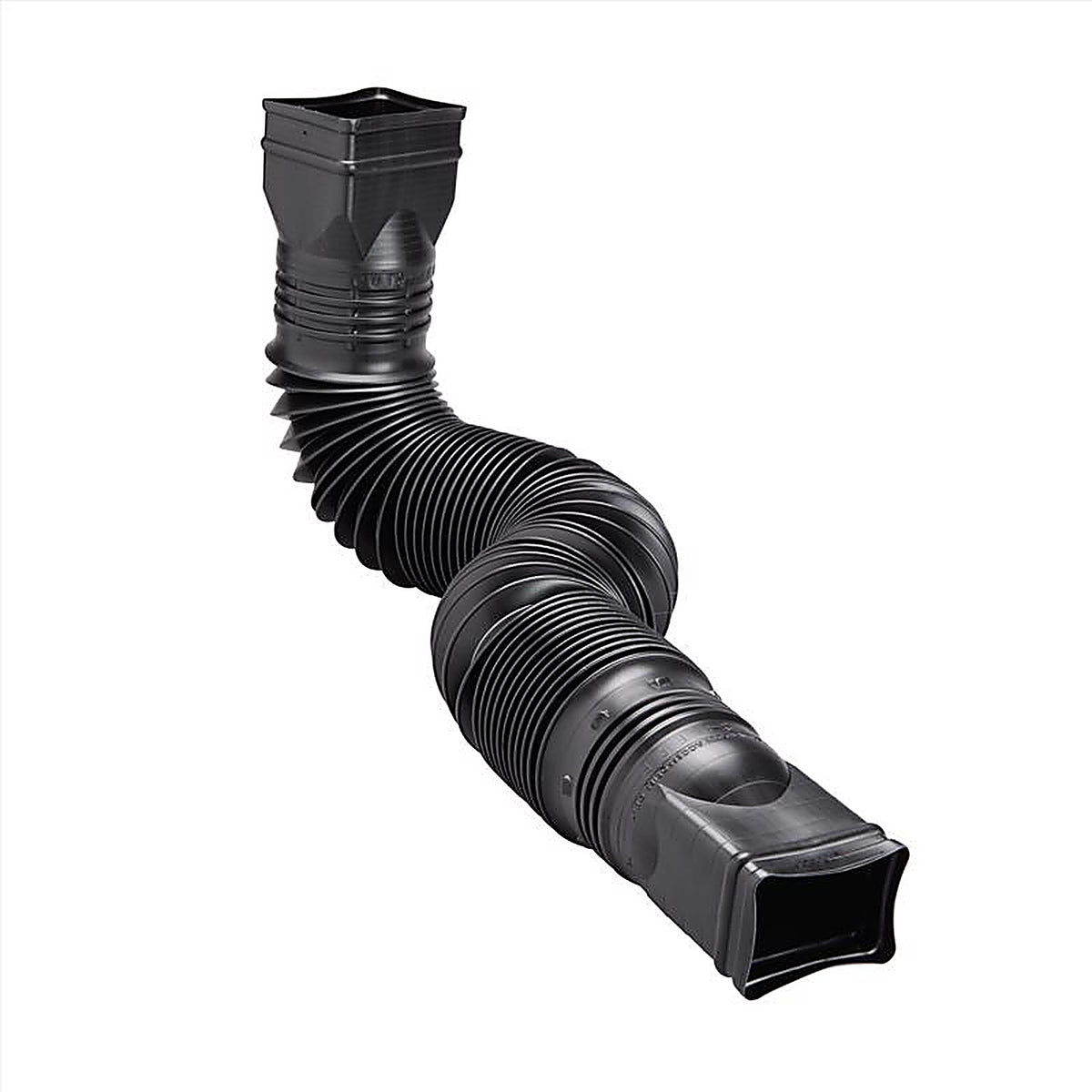 Amerimax 85015 Flex-A-Spout 4 in. H X 4 in. W X 25.5 in. L Black Vinyl K Downspout Extension