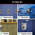 Master Lock - 1500D - 2-9/10 In. H X 1-7/8 In. W Steel Combination Dial Combination Padlock