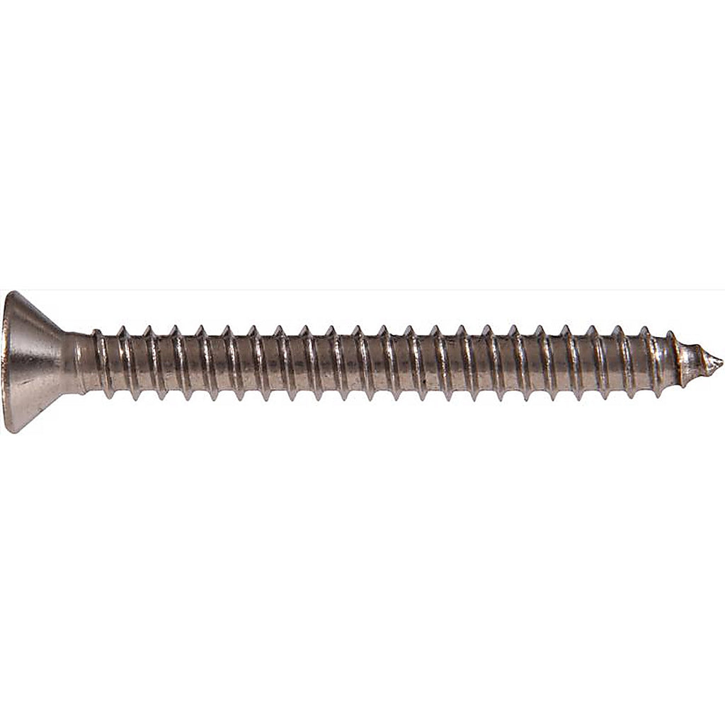Hillman 823526 No. 12 x 3 in. L Phillips Flat Head Stainless Steel Sheet Metal Screws 50 1/Pack
