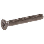 Hillman - 0825542 - No. 10-32 In. X 1-1/2 In. L Phillips Flat Head Stainless Steel Machine Screws 100 Pack