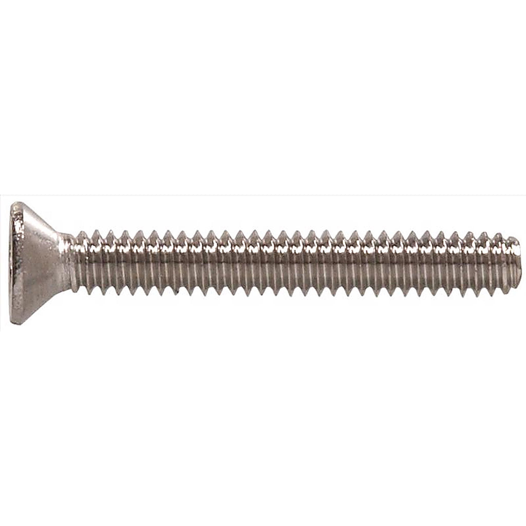 Hillman - 0825542 - No. 10-32 In. X 1-1/2 In. L Phillips Flat Head Stainless Steel Machine Screws 100 Pack
