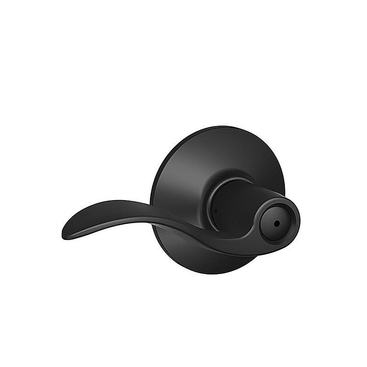 Schlage - F40 ACC 622 - F Series Accent Matte Black Privacy Lever 1-3/4 In.