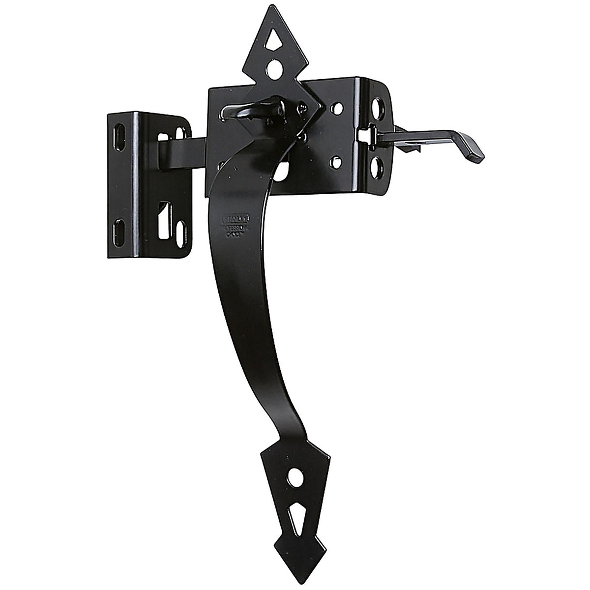 National Hardware N109-040 1.84 in. H x 2 in. W x 11 in. L Black Steel Thumb Gate Latch