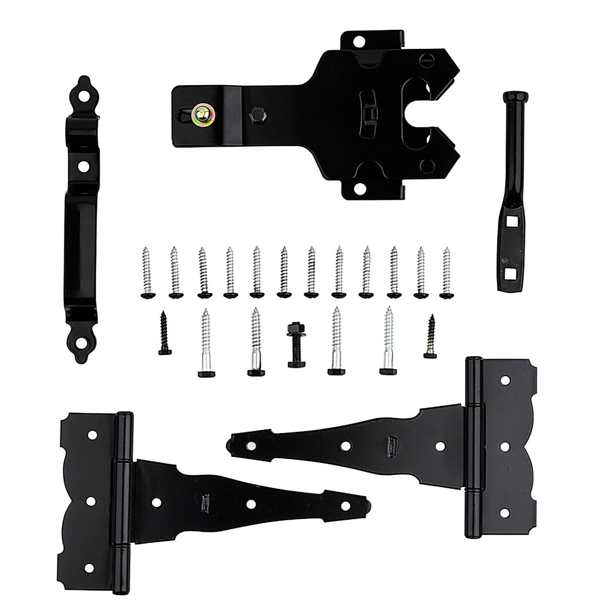 National Hardware - N109-308 - 9.72 In. L Black Steel T-Hinge Gate Kit 1 Pack