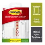 3M 17221-ES Command White Foam Picture Hanging Set 16/Pack