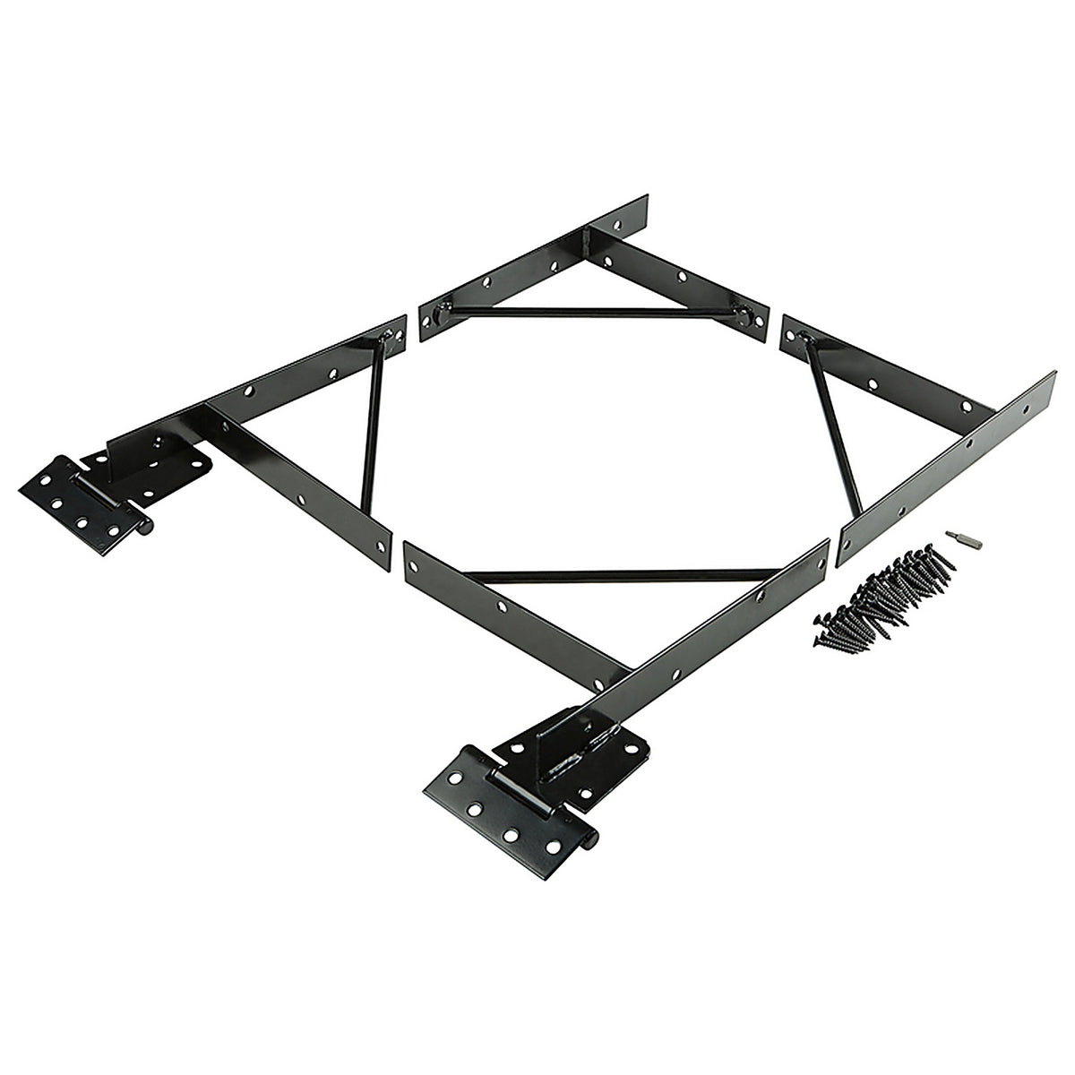 National Hardware N109-060 3.74 in. L Black Steel Anti-Sag Gate Kit 1/Pack