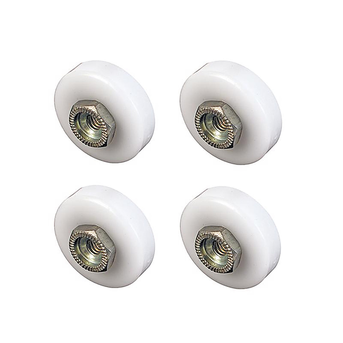 Prime-Line - M 6152 - 3/4 in. D White Plastic/Steel Tub Enclosure Roller 4 pk