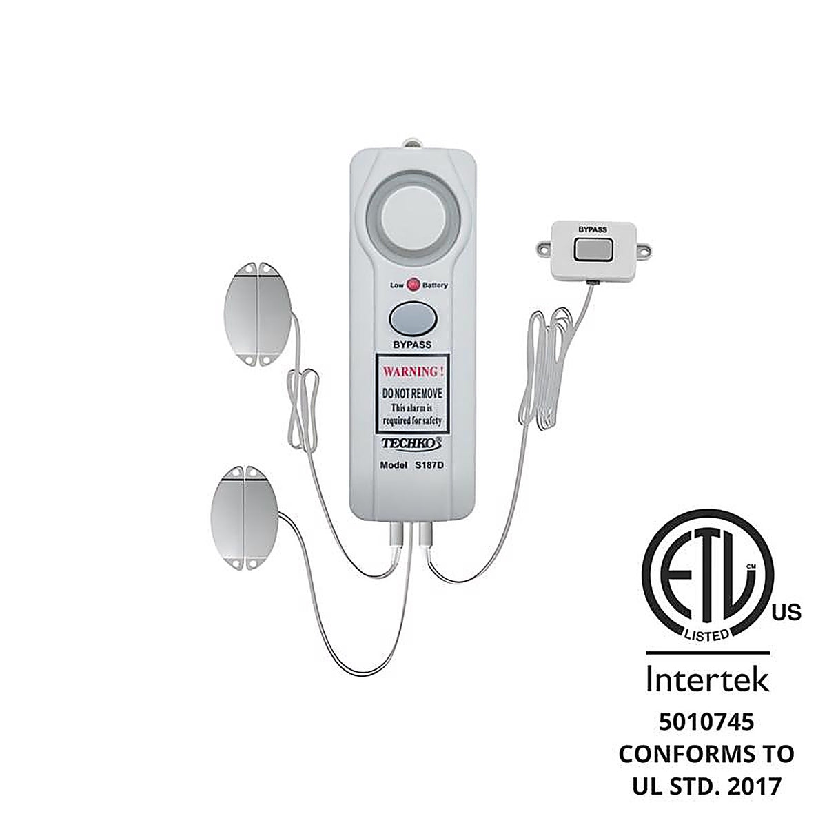 Techko - S187D - White Plastic Safe Pool Alarm