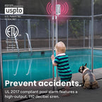 Techko - S187D - White Plastic Safe Pool Alarm