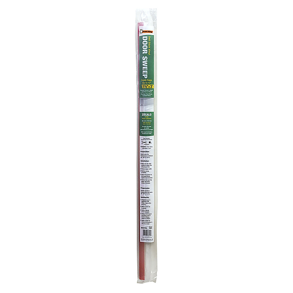 Frost King - DS101CL - Clear PVC Sweep for Doors 36 In. L X 1.5 In.
