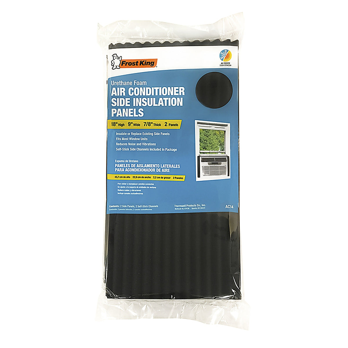 Frost King - AC14H - Black Poly Foam Foam for Air Conditioners 18 In. L X 0.88 In.
