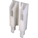 Prime-Line - N 6559 - Matte White Plastic Door Guide 1 pk