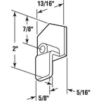 Prime-Line - N 6558 - Matte White Plastic Bi-fold Door Wheel Guide 1 pc