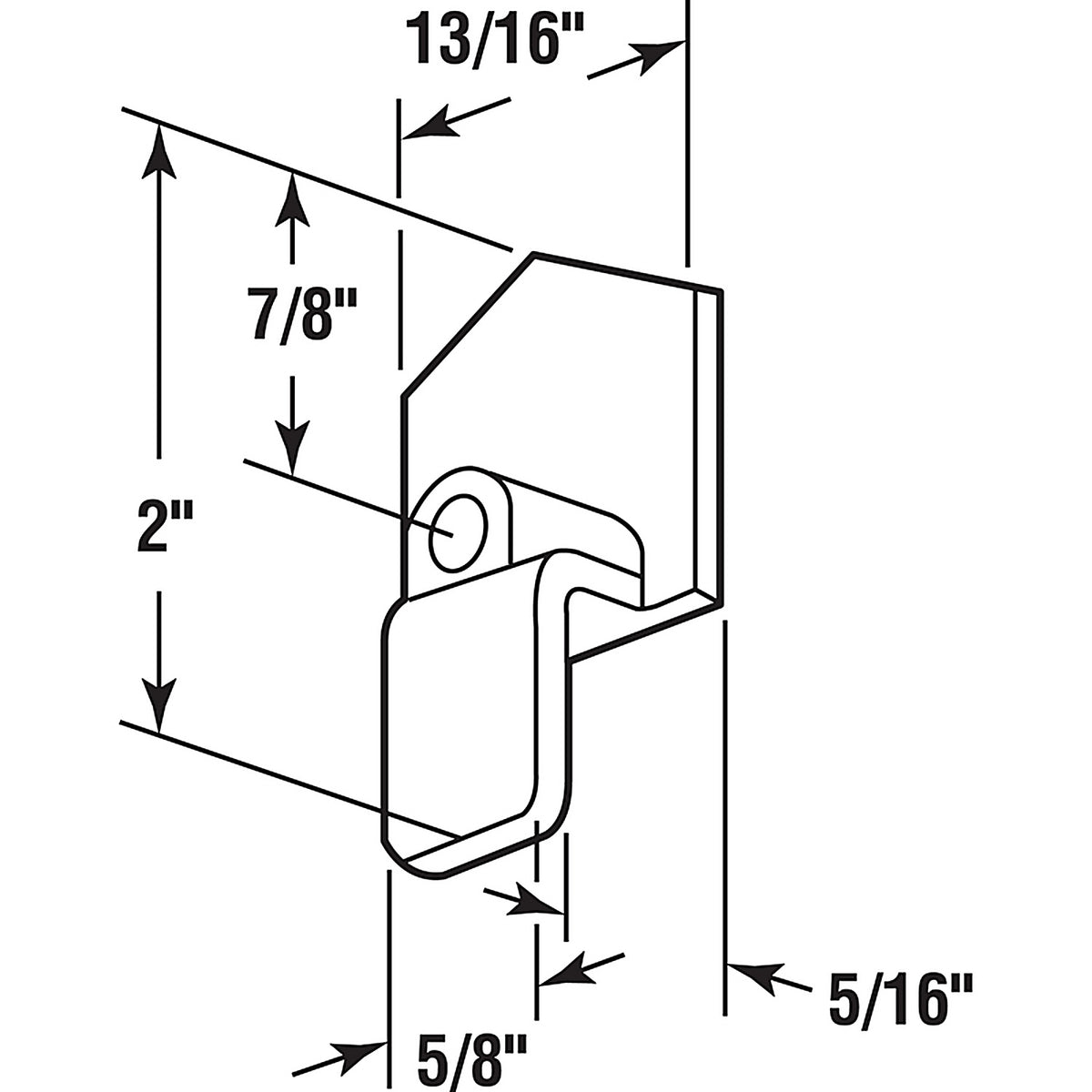 Prime-Line - N 6558 - Matte White Plastic Bi-fold Door Wheel Guide 1 pc