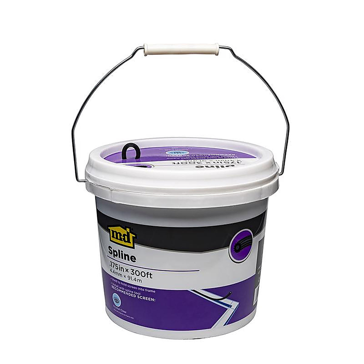 M-D - 14163 - Building Products 0.175 In. D X 300 Ft. L Screen Spline