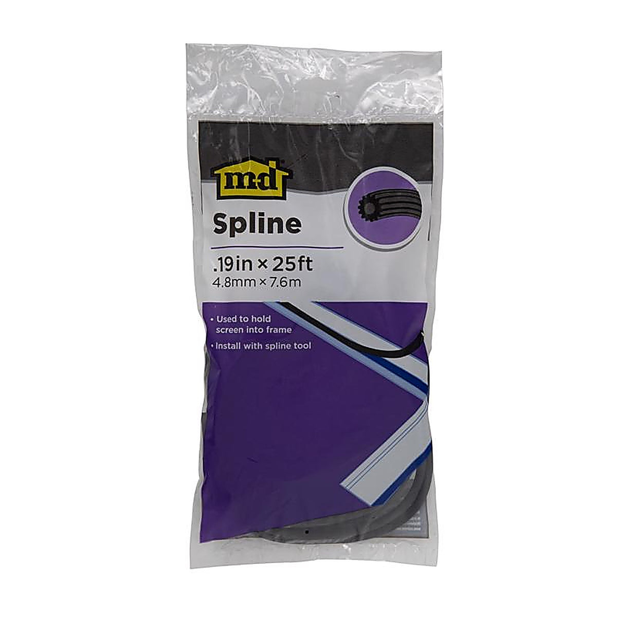 M-D - 14164 - Building Products 0.19 In. D X 25 Ft. L Screen Spline