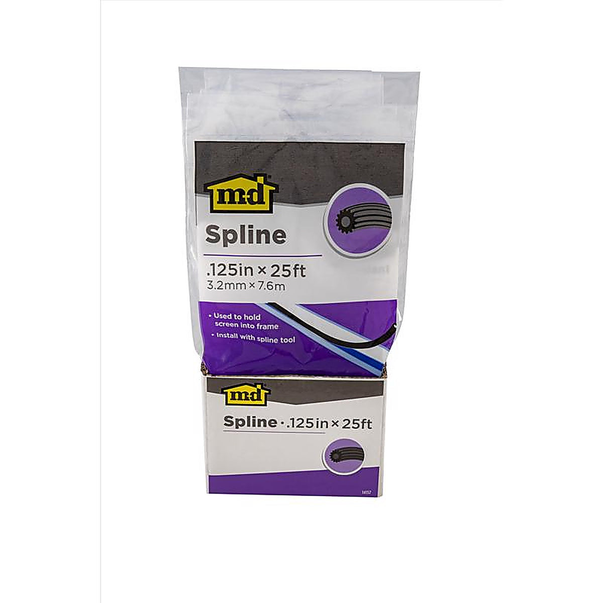 M-D - 14157 - Building Products 0.125 In. D X 25 Ft. L Screen Spline