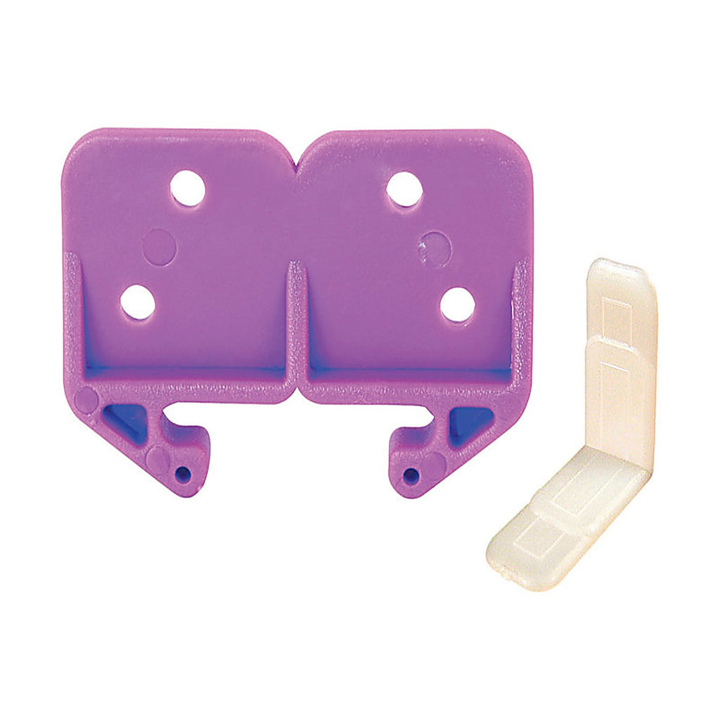 Prime-Line - R 7130 - 2.25 in. L Plastic Center Guide Drawer Track Guide 2 pk