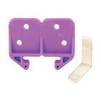 Prime-Line - R 7130 - 2.25 in. L Plastic Center Guide Drawer Track Guide 2 pk