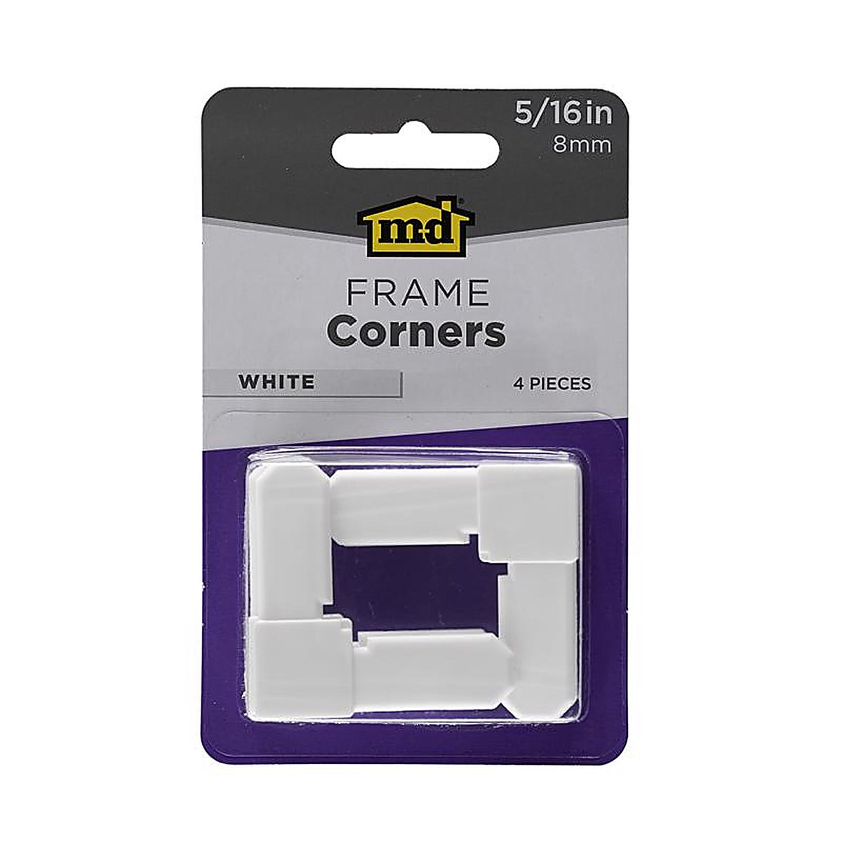 M-D - 14166 - Building Products White Plastic Frame Corners 5/16 In. H 4 Piece