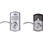 Kwikset 99550-001 SmartKey Satin Chrome Metal Electronic Touch Pad Entry Lever