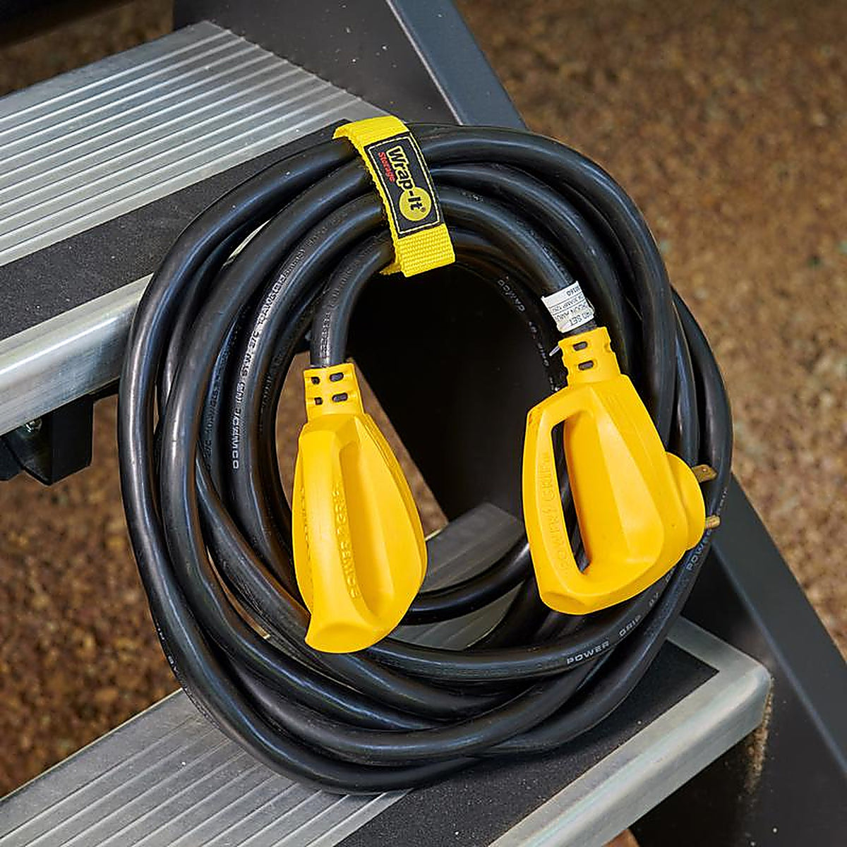Wrap-It - 103-BS-12YE - Quick Straps 12 In. L Yellow Polypropylene Cable Wrap