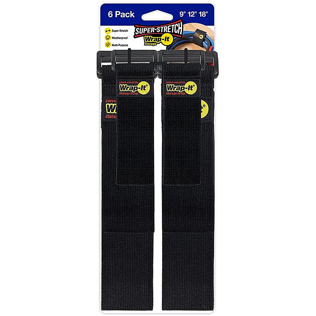 Wrap-It 706-928B Black Polypropylene Cord Wrap