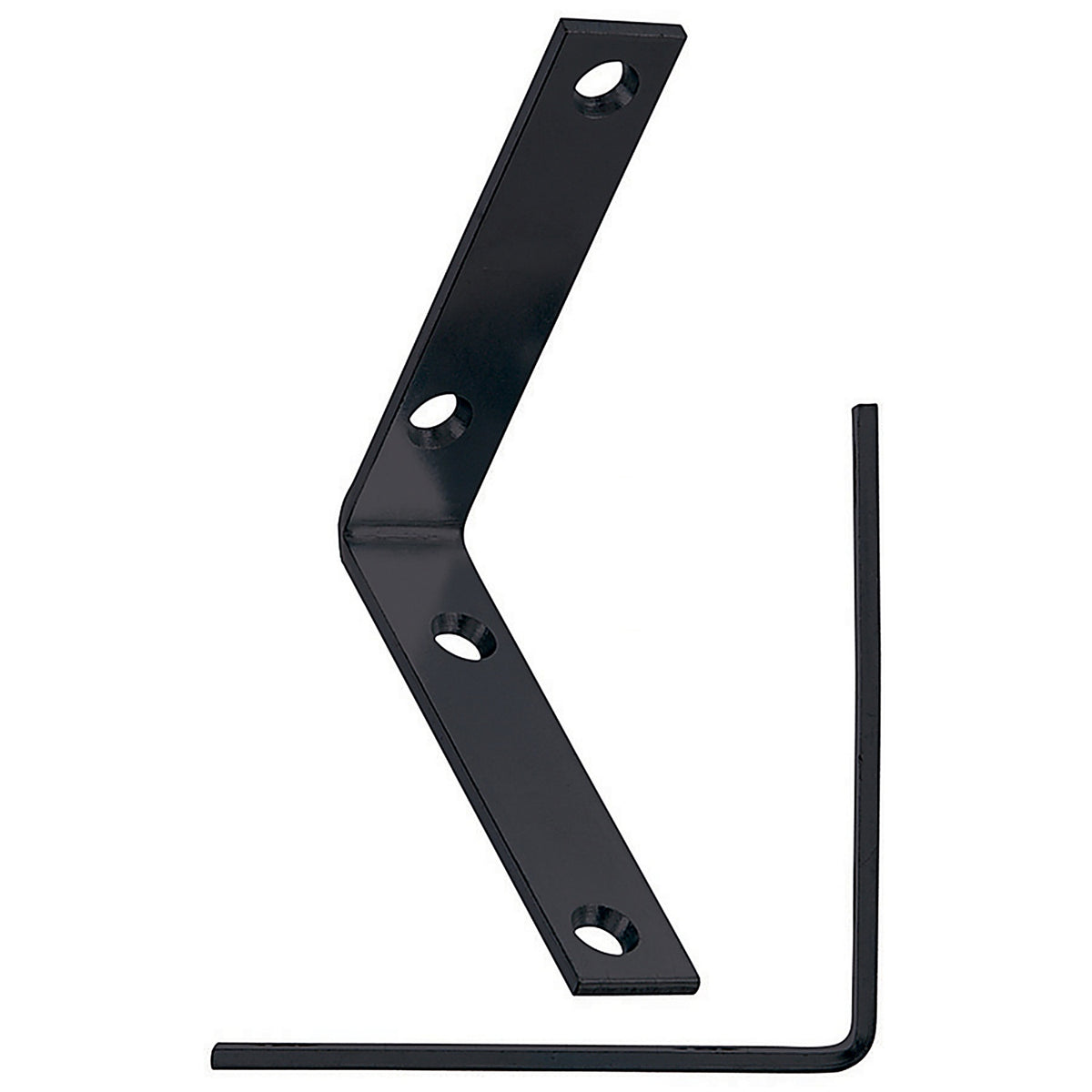 Hampton 01-3404-267 3-1/2 in. H x 3/4 in. W x 3-1/2 in. D Black Steel Inside L Corner Brace