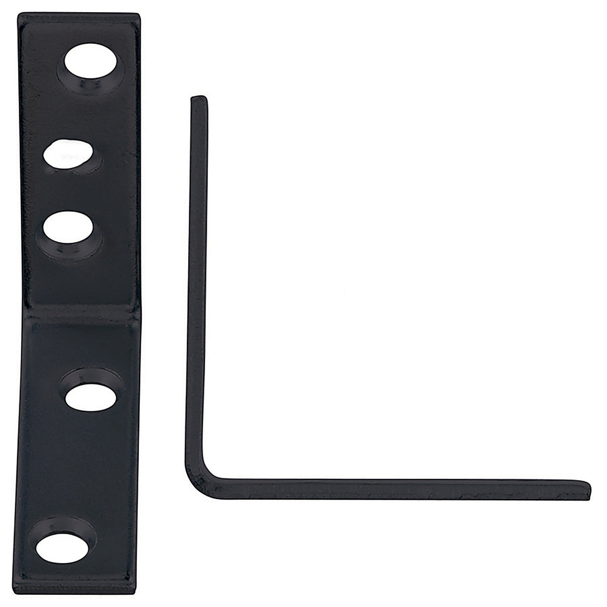 Hampton 01-3404-238 2 in. H x 5/8 in. W x 2 in. D Black Steel Inside L Corner Brace