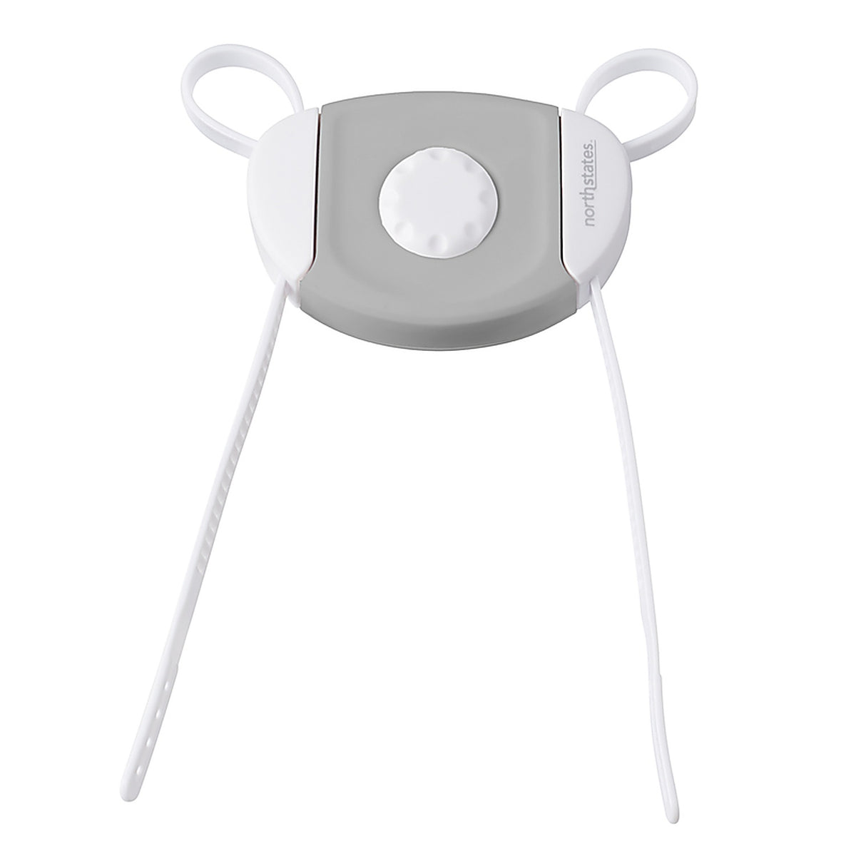 North States - 6180 - Toddleroo Gray/White Plastic Cabinet Flex Lock 1 Pack