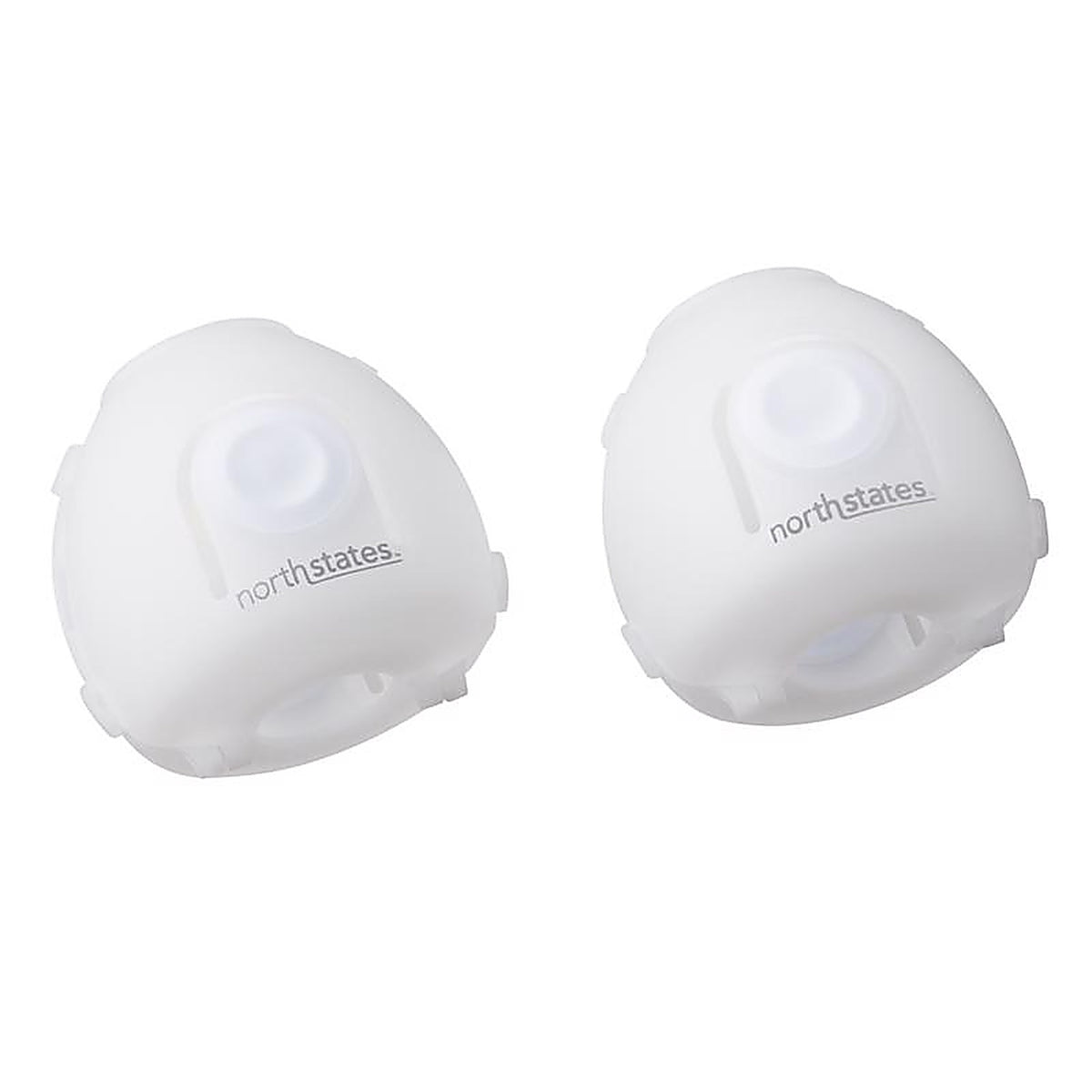 North States - 6148 - Toddleroo White Plastic Door Knob Covers 2 Pack