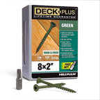 Deck Plus 48399 No. 8 x 2 in. L Star Flat Head Exterior Deck Screws 1 lb.