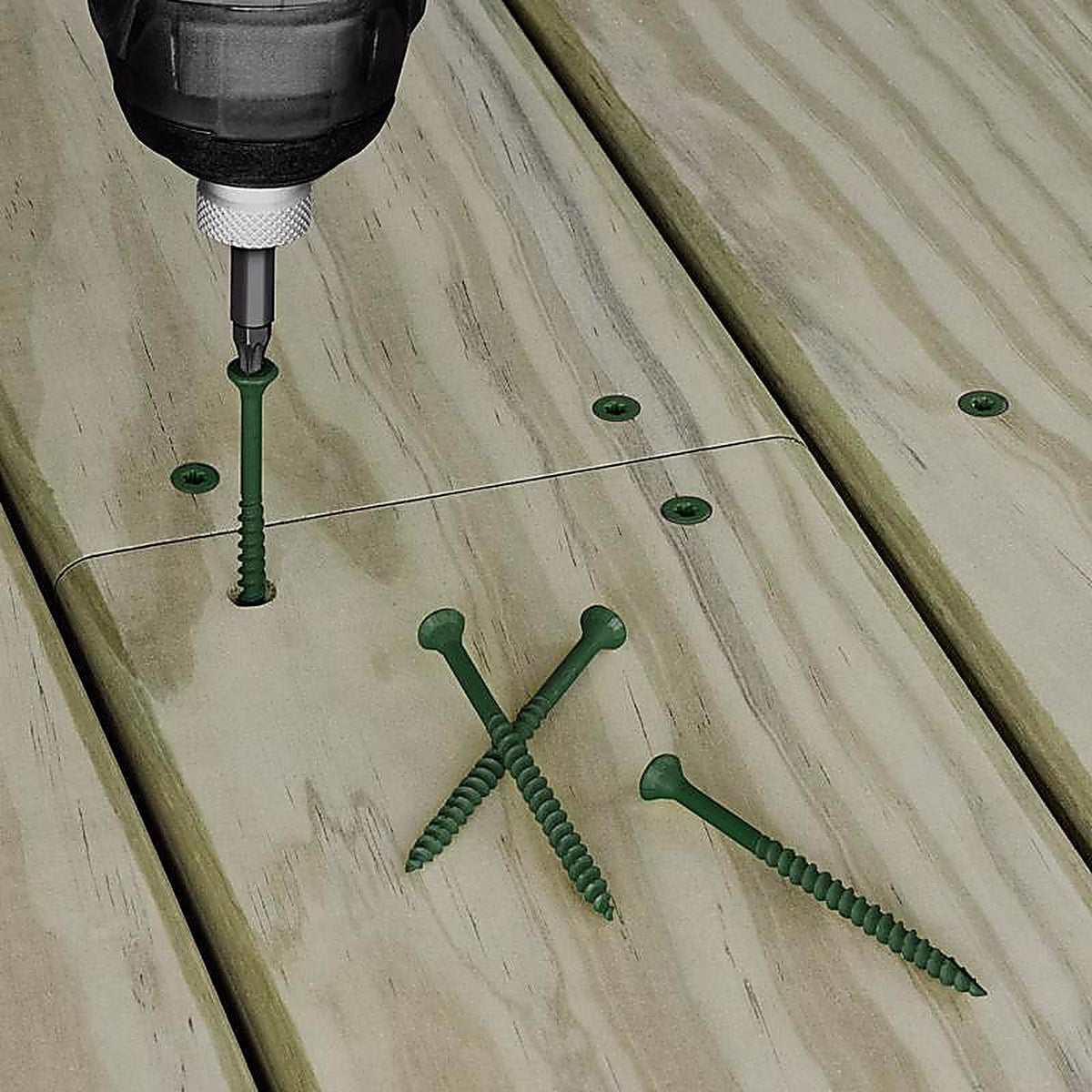 Deck Plus 48399 No. 8 x 2 in. L Star Flat Head Exterior Deck Screws 1 lb.