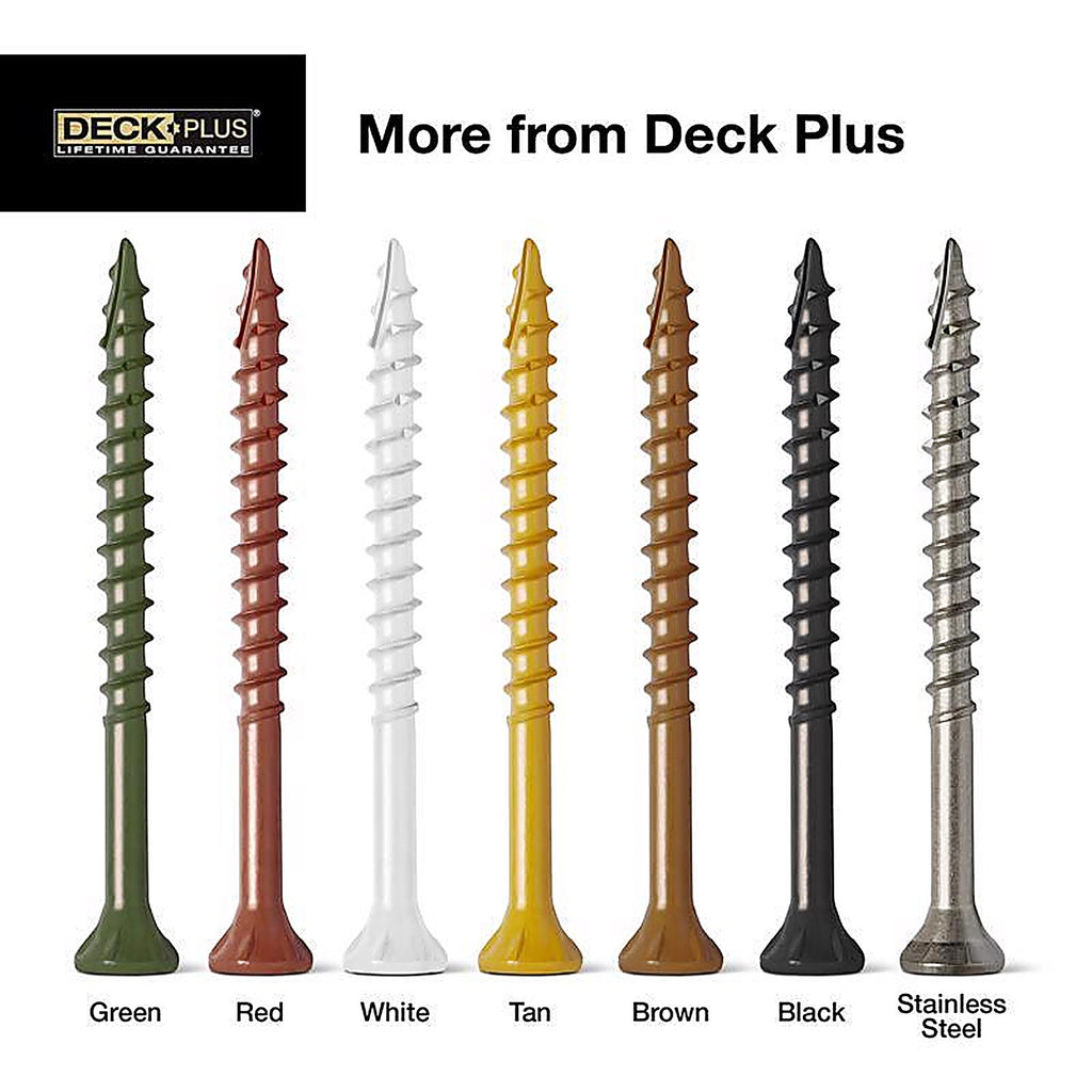 Deck Plus 48399 No. 8 x 2 in. L Star Flat Head Exterior Deck Screws 1 lb.
